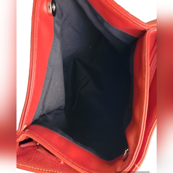 Tignanello Red Leather Bag - Picture 6 of 8